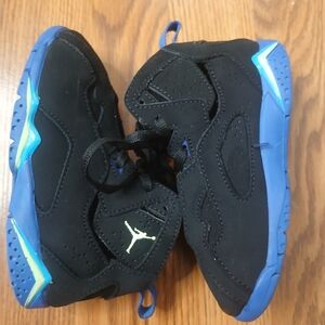 Nike Air Jordan True Flight Black Purple Sneaker Toddler Size 9C High‎ Top Shoe